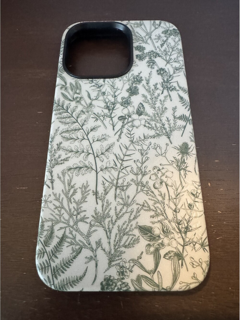 CASELY Bold iPhone 14 Pro Green Floral Sage NO MAGSAFE
